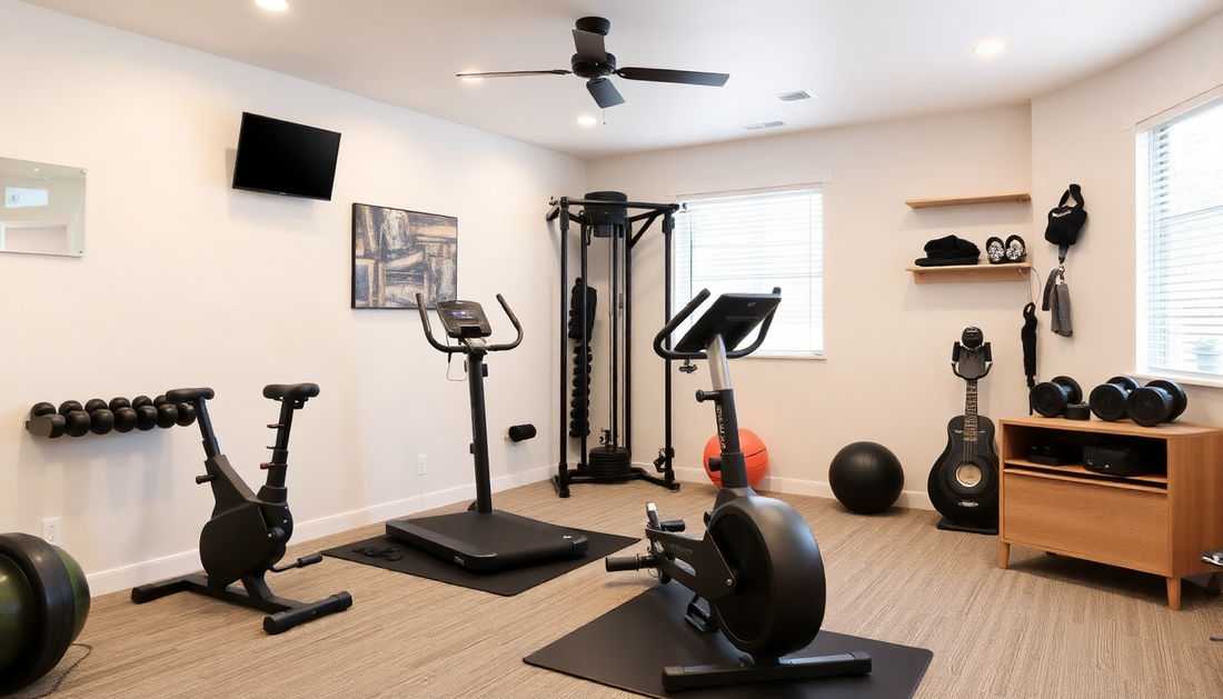 home gym equipment ideas | balanced fitness setup | Home Gym Setup Balanced Fitness Guide | home workout space essentials