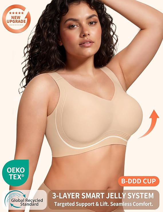 Plus Size Seamless Push-Up Bralette